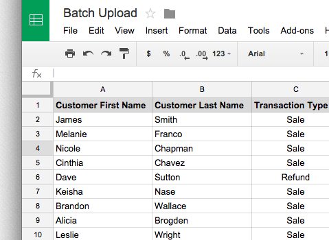 AGMS Gateway Batch Upload