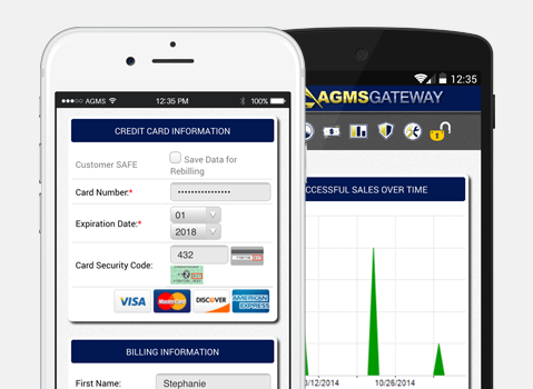 AGMS Gateway on iOS and Android